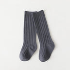 Spainish Children Socks Stripe Boys And Girls Cotton Sock Breathable Knee High Baby Long Socks School Uniform Socks 0-7Years