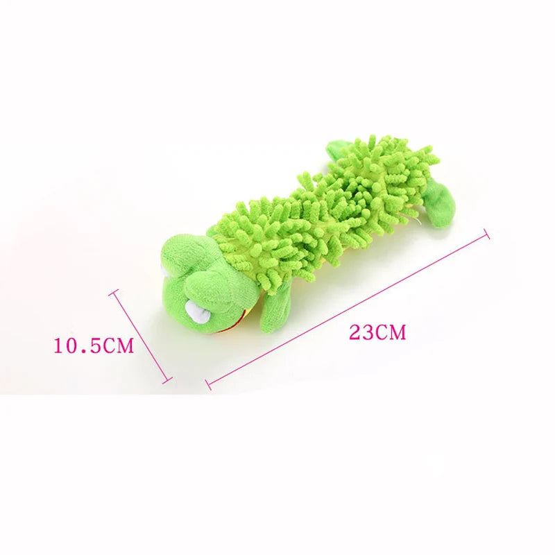 Durable Squeaky Dog Plush Toy – Animal Shape Chew Toy for Small Dogs & Puppies