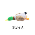 Cute Plush Duck Dog Squeaky Toy – Interactive Chew for Small & Medium Dogs
