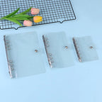 A7/A6/A5 Rose Golden Purple Blue Glittery Bling Binder Notebook Cover Diary Agenda Planner Paper Cover School Stationery
