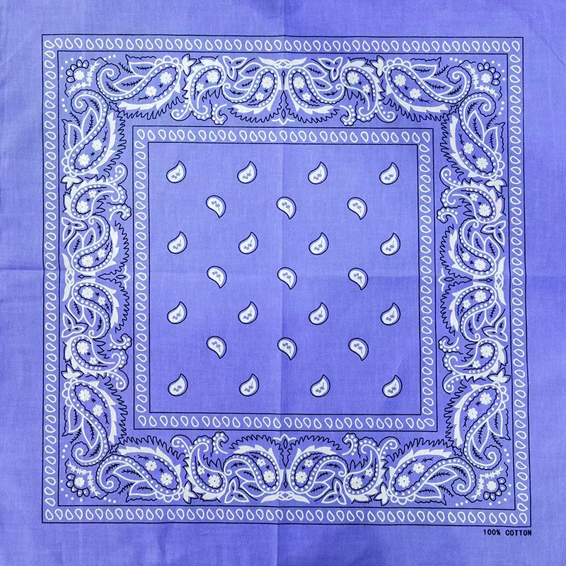 New Design Fashion Hip Hop Cotton Bandana Square Cashew Scarf Headband Tie Dye Black Red Paisley Gifts For Women/Men/Boys/Girls