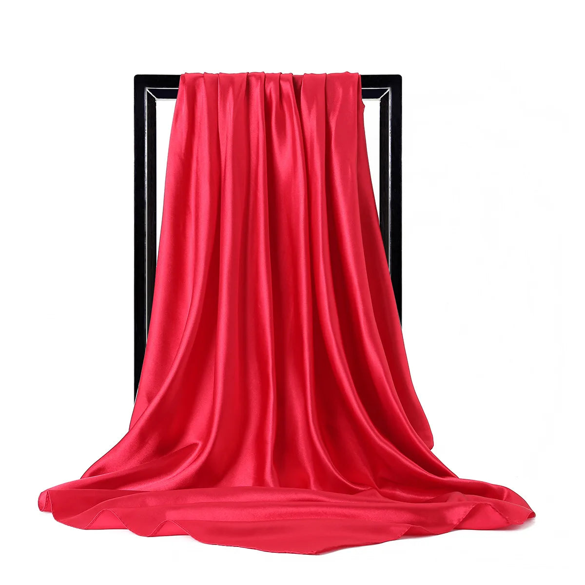 Luxury Satin Silk Feel Scarf for Women Hijab Shawl & Head Wrap