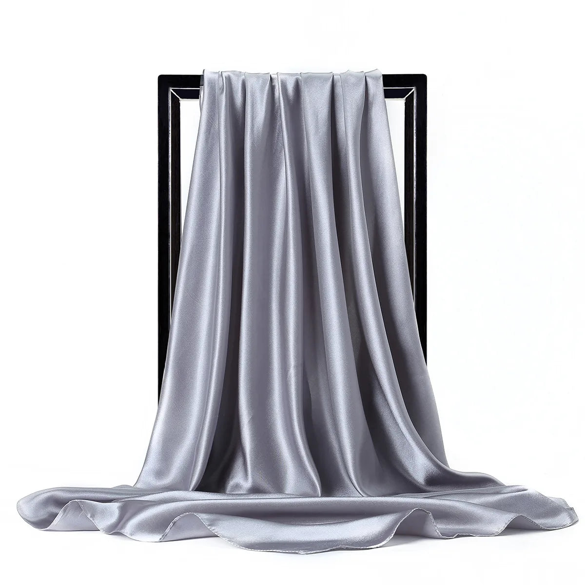 Luxury Satin Silk Feel Scarf for Women Hijab Shawl & Head Wrap