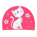 Children Cartoon Swimming Cap Kids Elastic Fabric Swiming Pool Water Sport Protect Ears Hat Swim Bathing Hats Caps Boys Girls