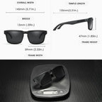 KDEAM Square Polarized Sunglasses UV400 for Men & Women