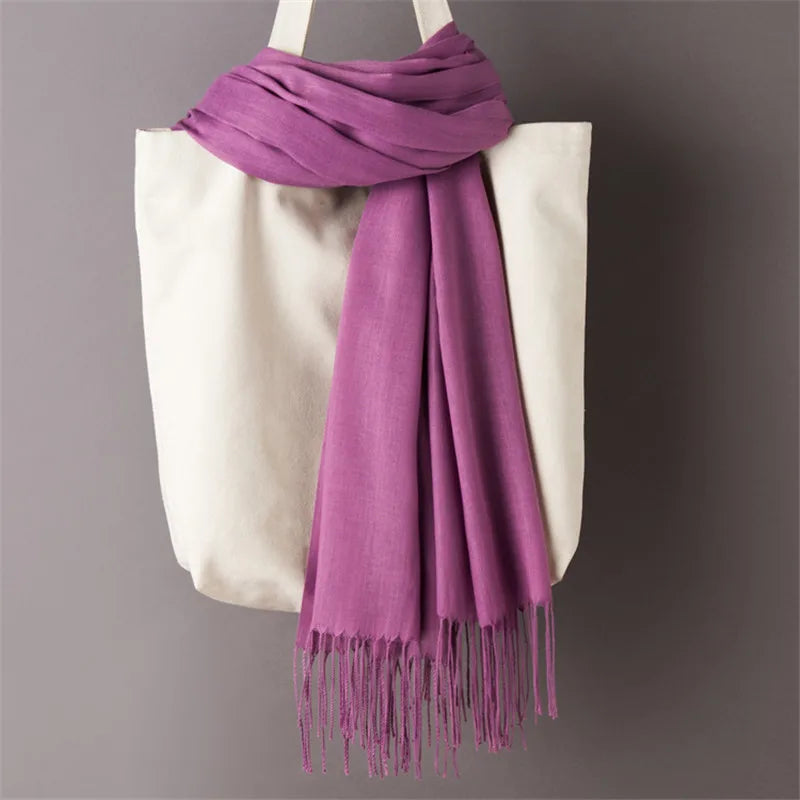 Women's Scarf Pashmina Shawls and Wraps for Evening Dresses Travel Office Winter Wedding Cashmere Feel Large Scarves