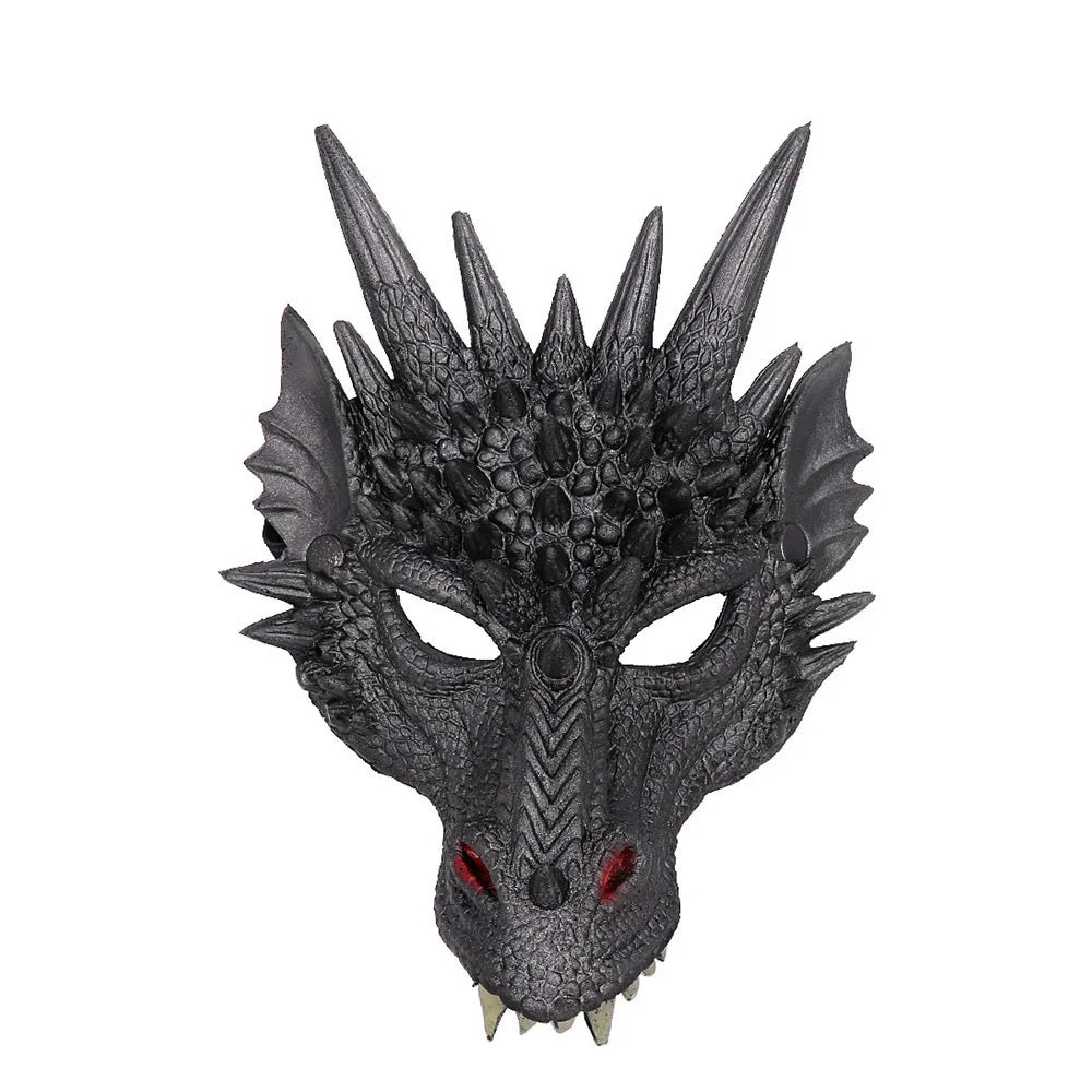 Adult Halloween Decoration Carnival Party Animal Costume Dragon Cosplay Masquerade Face Mask and Wings