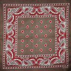 New Design Fashion Hip Hop Cotton Bandana Square Cashew Scarf Headband Tie Dye Black Red Paisley Gifts For Women/Men/Boys/Girls