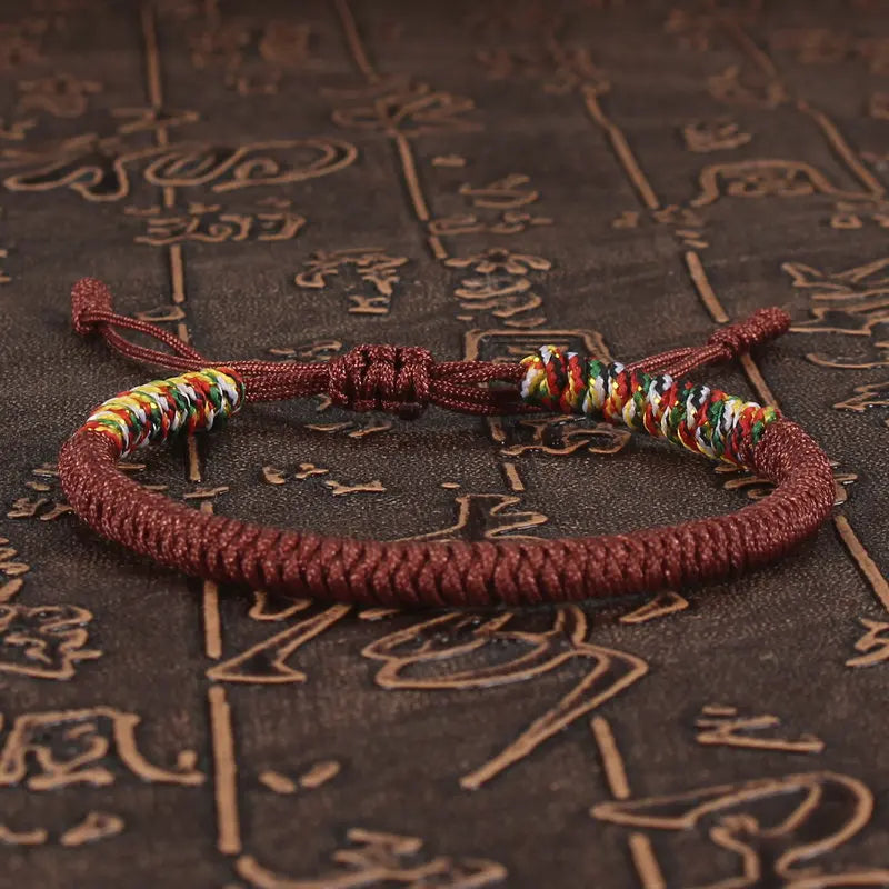 Tibetan Buddhist Bracelet Unisex Handmade Braided King Kong Knot Colorful String Bracelets for Women Men Lovers Lucky Jewelry
