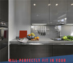 LMETJMA Professional Magnetic Knife Strip Stainless Steel Magnetic Knife Holder Rack Kitchen Knife Bar 30 40 50 cm JT333