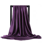 Luxury Satin Silk Feel Scarf for Women Hijab Shawl & Head Wrap