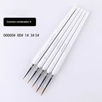 4/5/10pcs Miniature Hook Line Pen art painting brushes weasel hair paint brush gouache watercolor oil paint artists Hand Painted