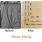 Cable Organizer Clips Cable Management Desktop & Workstation ABS Wire Manager Cord Holder USB Charging Data Line Bobbin Winder