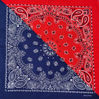 New Fashion Hip Hop 100% Cotton Bandana Square Scarf 55cm*55cm Black Red Paisley Headband Printed For Women/Men/Boys/Girls