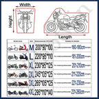 190T Black Blue Design Waterproof Motorcycle Covers Motors Dust Rain Snow UV Protector Cover Indoor Outdoor M L XL XXL XXXL 4XL