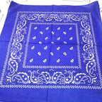 New Design Fashion Hip Hop Cotton Bandana Square Cashew Scarf Headband Tie Dye Black Red Paisley Gifts For Women/Men/Boys/Girls