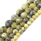 Natural Turquoises Howlite Stone Sediment Jaspers Round Loose DIY Beads for Jewelry Making Christmas Gift Bracelets 15'' 4-12mm