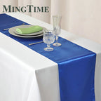 Satin Table Runner 30cm X 275cm Wedding Party Supply Christmas Home Modern Coffee Dining Luxury Table Decoration 12" X 108"