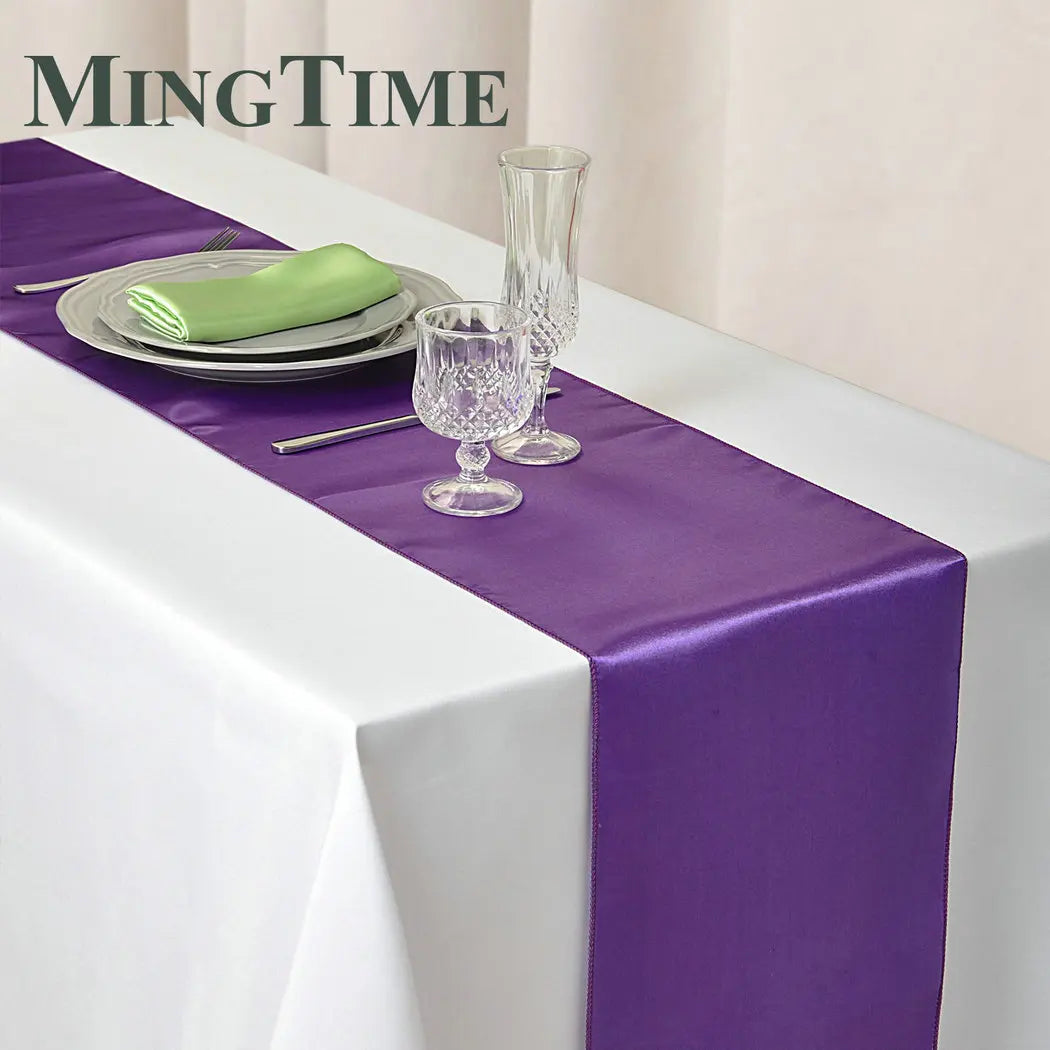 Satin Table Runner 30cm X 275cm Wedding Party Supply Christmas Home Modern Coffee Dining Luxury Table Decoration 12" X 108"