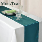 Satin Table Runner 30cm X 275cm Wedding Party Supply Christmas Home Modern Coffee Dining Luxury Table Decoration 12" X 108"