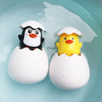 Baby Bath Toys – Cute Duck, Penguin & Egg Water Spray Sprinklers for Kids, Fun Bath & Swimming Shower Toys