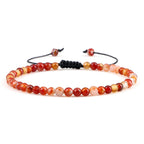 Adjustable Mini Natural Stone Lava Tiger Eye Beaded Bracelets & Bangle for Women Men Chakra Beads Braided Bracelet Charm Jewelry