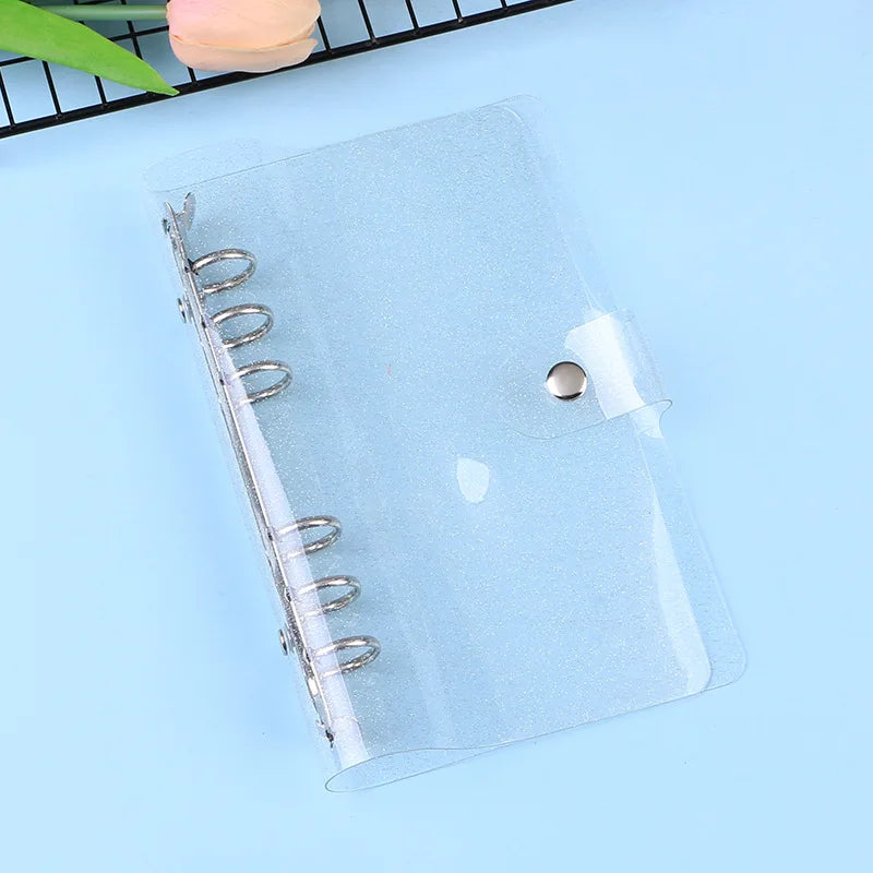 A7/A6/A5 Rose Golden Purple Blue Glittery Bling Binder Notebook Cover Diary Agenda Planner Paper Cover School Stationery