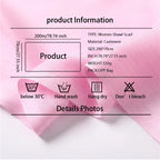 Women's Pashmina Scarf Shawls Soft Cashmere feeling Headscarf Travel Office Winter  Warm Hijabs Solid Lady Wraps Female Bandana