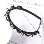 Double Layer Bands Clip Hairbands Fashion Plastic Braided Headband Punk New Knitting Womens Headwear Hair Accessories Pearl