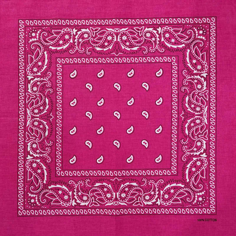 New Design Fashion Hip Hop Cotton Bandana Square Cashew Scarf Headband Tie Dye Black Red Paisley Gifts For Women/Men/Boys/Girls