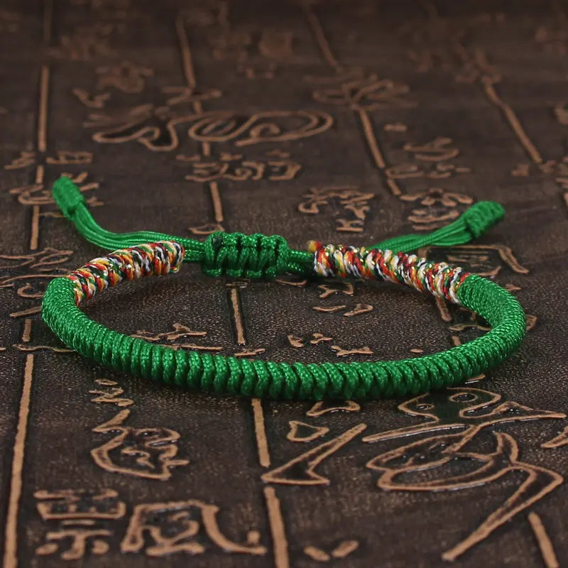 Tibetan Buddhist Bracelet Unisex Handmade Braided King Kong Knot Colorful String Bracelets for Women Men Lovers Lucky Jewelry