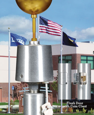 Aluminum Flagpole with Internal Rope & Cam Cleat | Heavy-Duty, Made in USA, Lifetime Warranty
