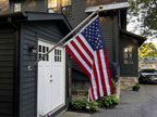 Phoenix 6FT Commercial Aluminum Outrigger Flag Pole Set USA Flag