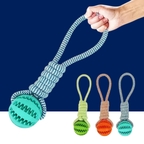 Interactive Dog Toy Balls – Treat Dispensing Rope & Rubber Chew Balls for Dogs