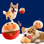 Interactive Plush Jumping Ball Dog Toy – USB Rechargeable Electric Clown Toy with Music