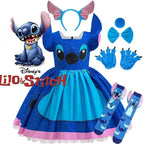 Kids Girls Princess Dress – Stitch Cartoon Inspired Costume Dress