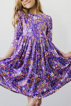 No Bad Days 3/4 Sleeve Pocket Twirl Dress