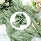 Gauze Table Runner Dinning  Decoration 90*300CM Rustic Country Boho Beach Wedding Party Table Decor Christmas Table Runners