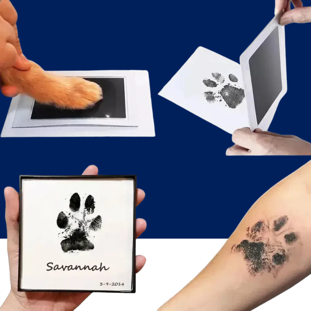 Paw Print Clean Touch Ink Pad – Inkless Pet Paw & Nose Print Keepsake Kit for Dogs & Cats