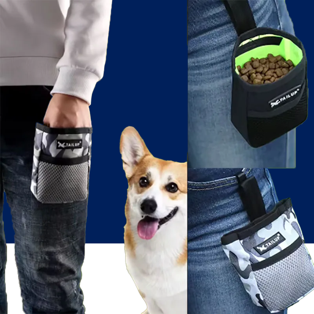 Pet Dog Training Treat Pouch – Puppy Snack Reward Waist Bag for Obedience & Agility Training