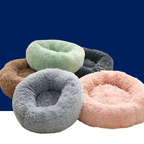 Plush Winter Cat & Dog Nest – Warm, Washable Round Pet Bed