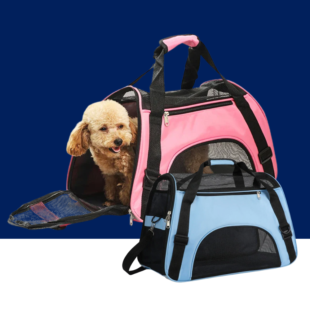 Portable Cat & Dog Carrier Bag – Foldable Breathable Travel Handbag