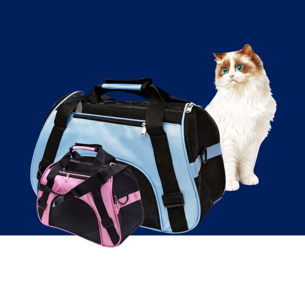 Portable Dog & Cat Travel Carrier – Breathable Mesh Pet Handbag