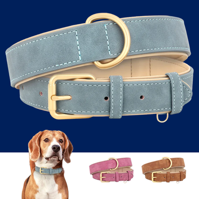 Premium Leather Dog Collar for Style and Durability