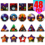 Halloween Mini Maze Game - Bulk Handheld Educational Puzzle for Kids Party Favors Travel Game Graduation Classroom Activity