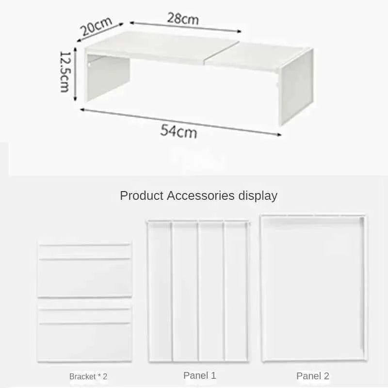 Kitchen Cupboard Organizer Retractable Cabinet Shelf Seasoning Bottle Spice Rack Dish Shelf Kitchen Accessories Storage Rack