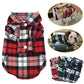 British Style Plaid Dog Shirt – Cotton Pet Clothes for Small Dogs & Cats