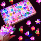 10/20PCS Glowing Ring Toy Kids Gift Birthday Party Favor Gift Friends Guest Giveaways Carnival Christmas Gifts Children Pinata