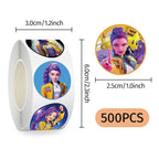 500Pcs/Roll Popular Anime  K-Pop Stickers Tiger Theme DIY Waterproof Decals for Scrapbook Phone Luggage Skateboard Laptop Decor