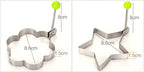Stainless Steel Heart Fried Egg Mold for Pancakes and Omelettes
